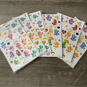 Care Bears Sticker Pack Bundle Kawaii Retro Stickers Lot